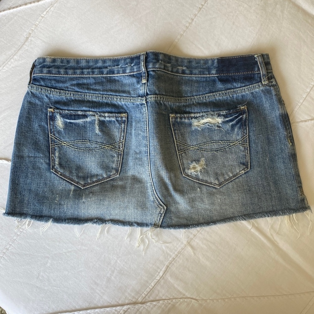 Abercrombie & Fitch denim mini skirt, sz 4 Hollister HCo